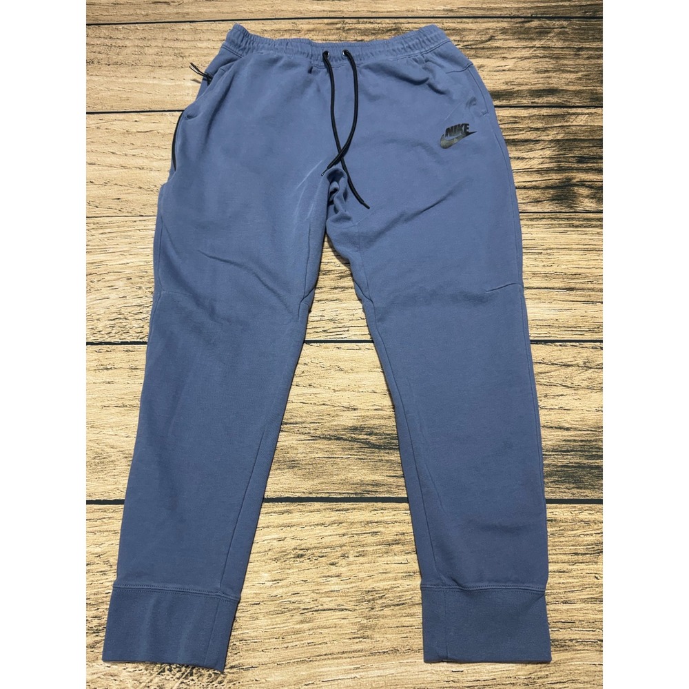 Nike Tech Fleece Joggers Mens L Blue Tapered Sweatpants DD5293-491 Activewear